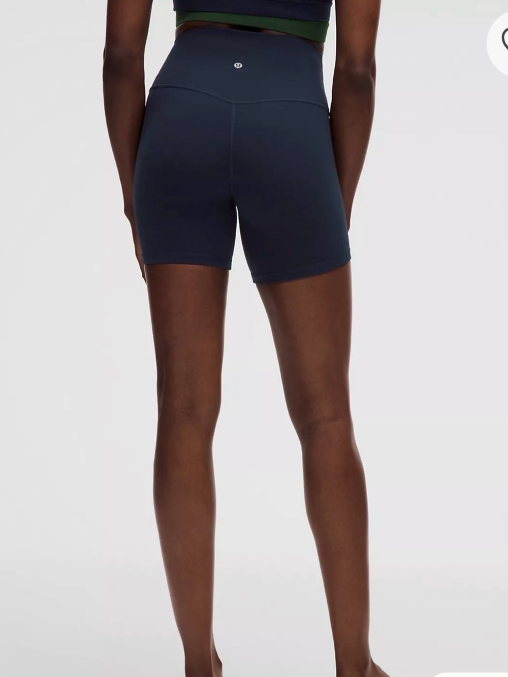 lululemon athletica High-Waist Navy Bike Shorts 6in